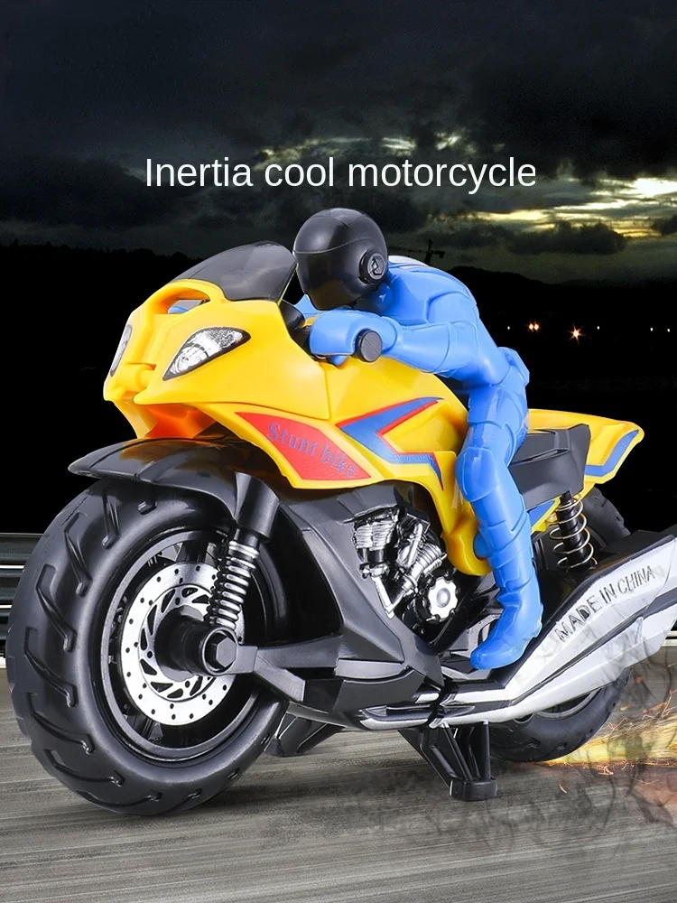 

New Stunt Inertia Motorcycle Child Baby 2 Boys 3 3 Years Old Car Model Children's Toy