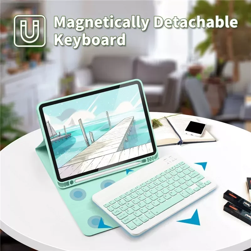 Для iPad 10-го поколения 10 9 дюймов 2022 чехол для клавиатуры мышь магнитная съемная