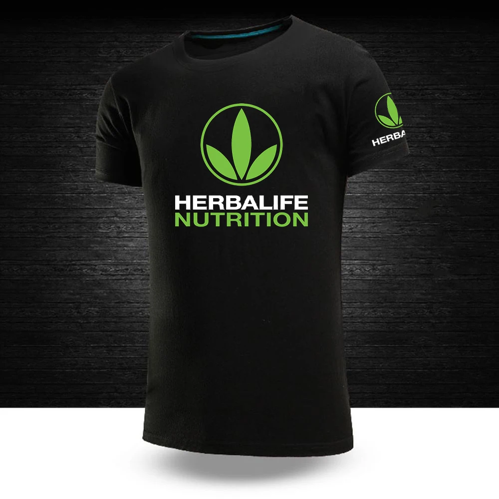 

2023 мужская летняя футболка HERBALIFE с питанием, женская футболка для отдыха, хлопковая дышащая Повседневная футболка с короткими рукавами на з...