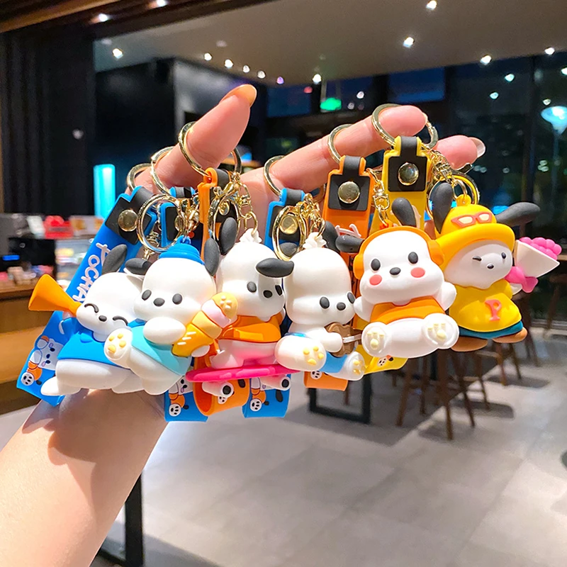 Kawaii Sanrio Cinnamoroll брелок милый мультфильм аниме Kuromi My Melody закуска серия рюкзак