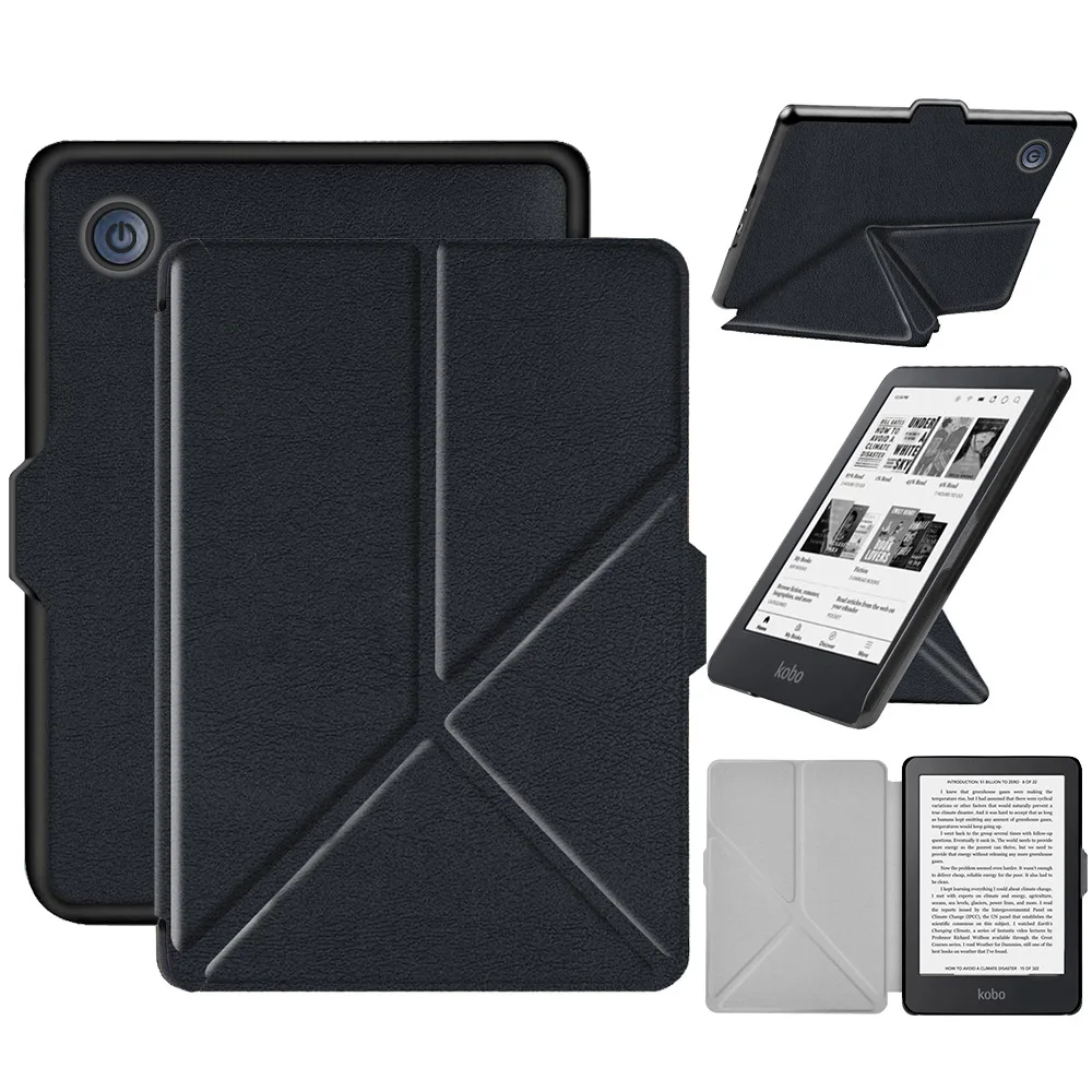 

Smart Leather Cover For Kobo Clara 2E 2022 Case 6" Flip Stand Smart Sleep Cover For Kobo Clara 2e Case Protective Shell Origami