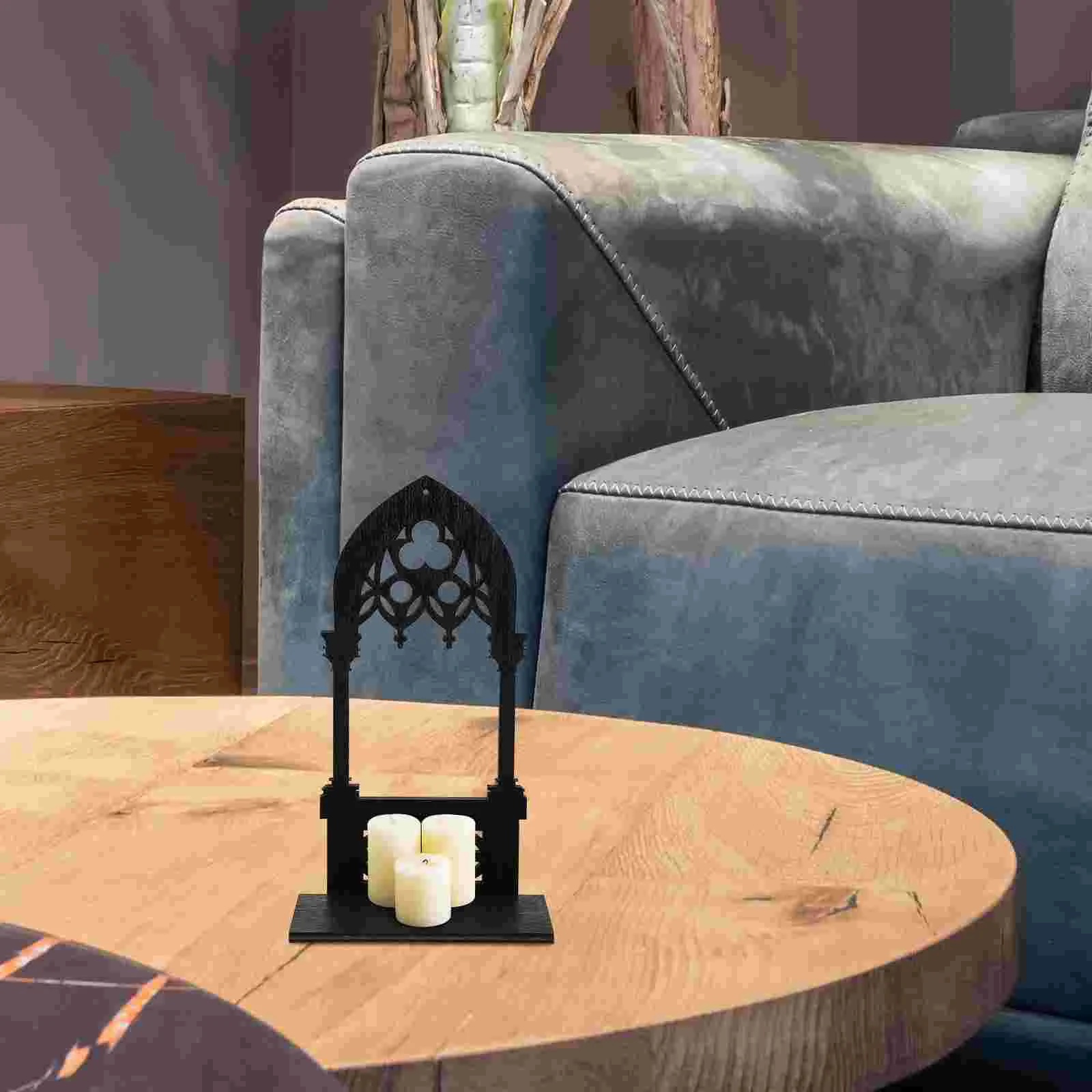 Держатель в готическом стиле для свечей на столбе декоративная основа напитков