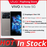ViVO X Note 5G MobilePhone 7.0'' 2K+E5 AMOLED Snapdragon 8 Gen 1 3D Fingerprint Flagship 80W Flash Charger Google Play 5000mAh