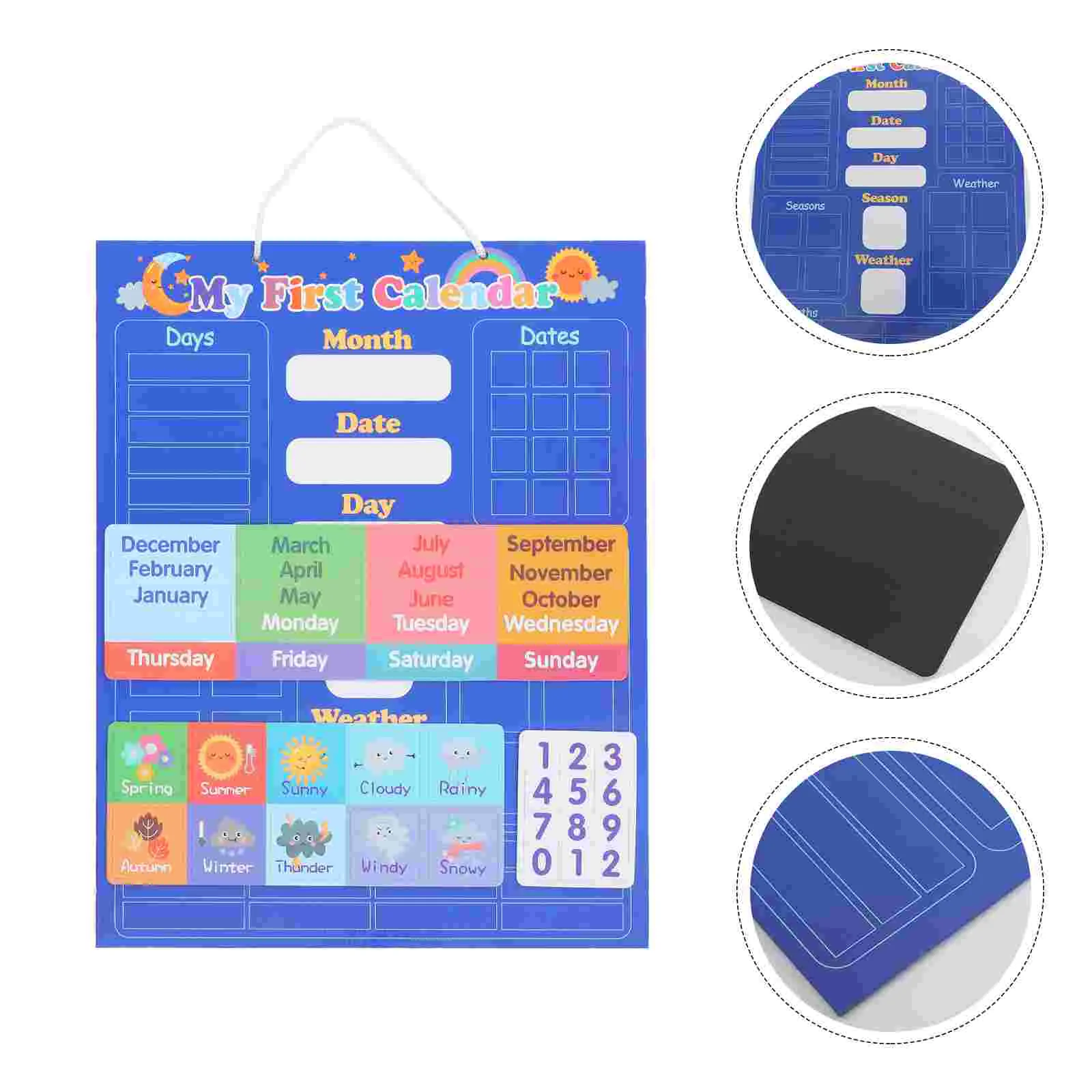 

Calendar Toddlers Learning Toy Plate Circle Time Center Wall Stickers School Classroom Weather Chart Puzzle Children