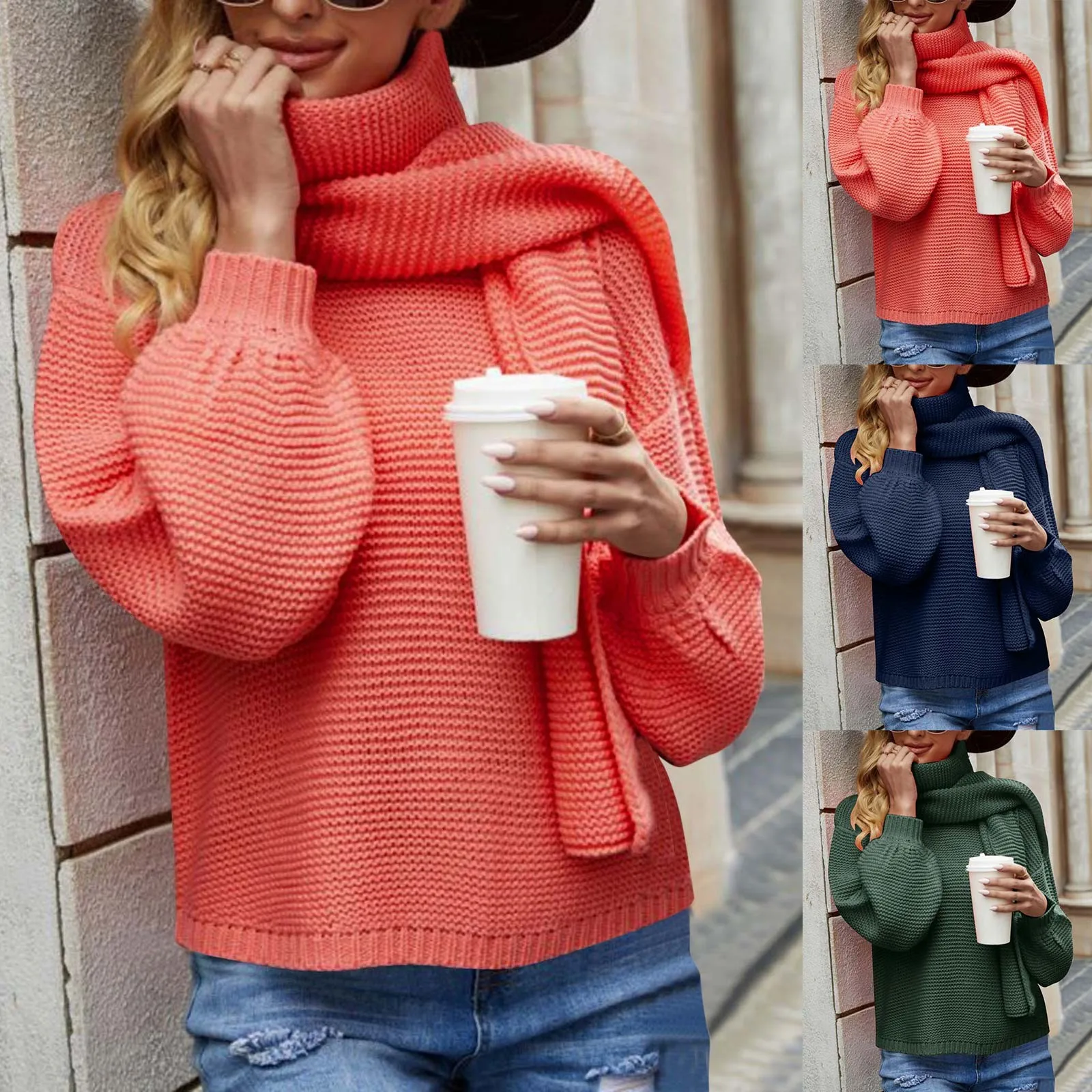 

Warm Winter Sweaters For Women Euro Tight Elasticity Female Undershirt Woolen Cardigans Sweater Fleece Lined Warm Knitwear Tops