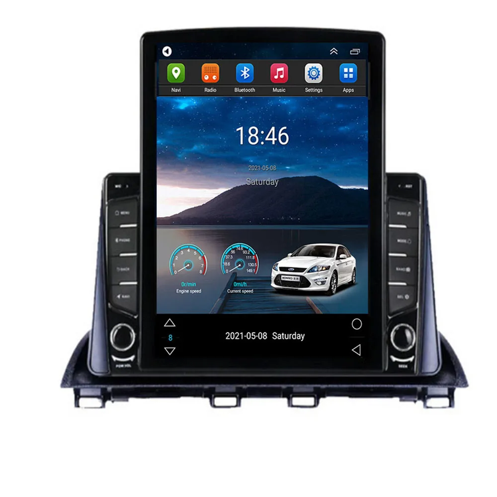 

For Tesla Style 2 Din Android 12 Car Radio For Mazda 3 Axela 2013-2038 Multimedia Video Player GPS Stereo Carplay DSP Camera