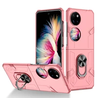 shockproof phone case on for huawei p50 pocket back cover with ring bracket car magnetic slim case for huawei p50pocket coque