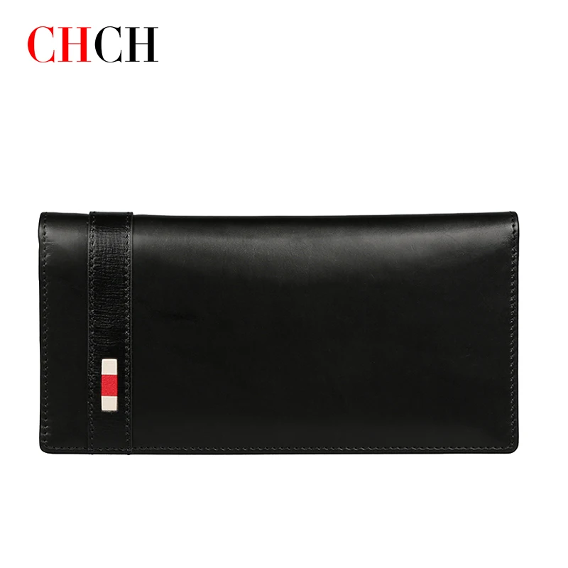 

CHCH Men Long Wallets Style High Quality Card Holder Male Purse Large Capacity Brand Cow Leather Wallet