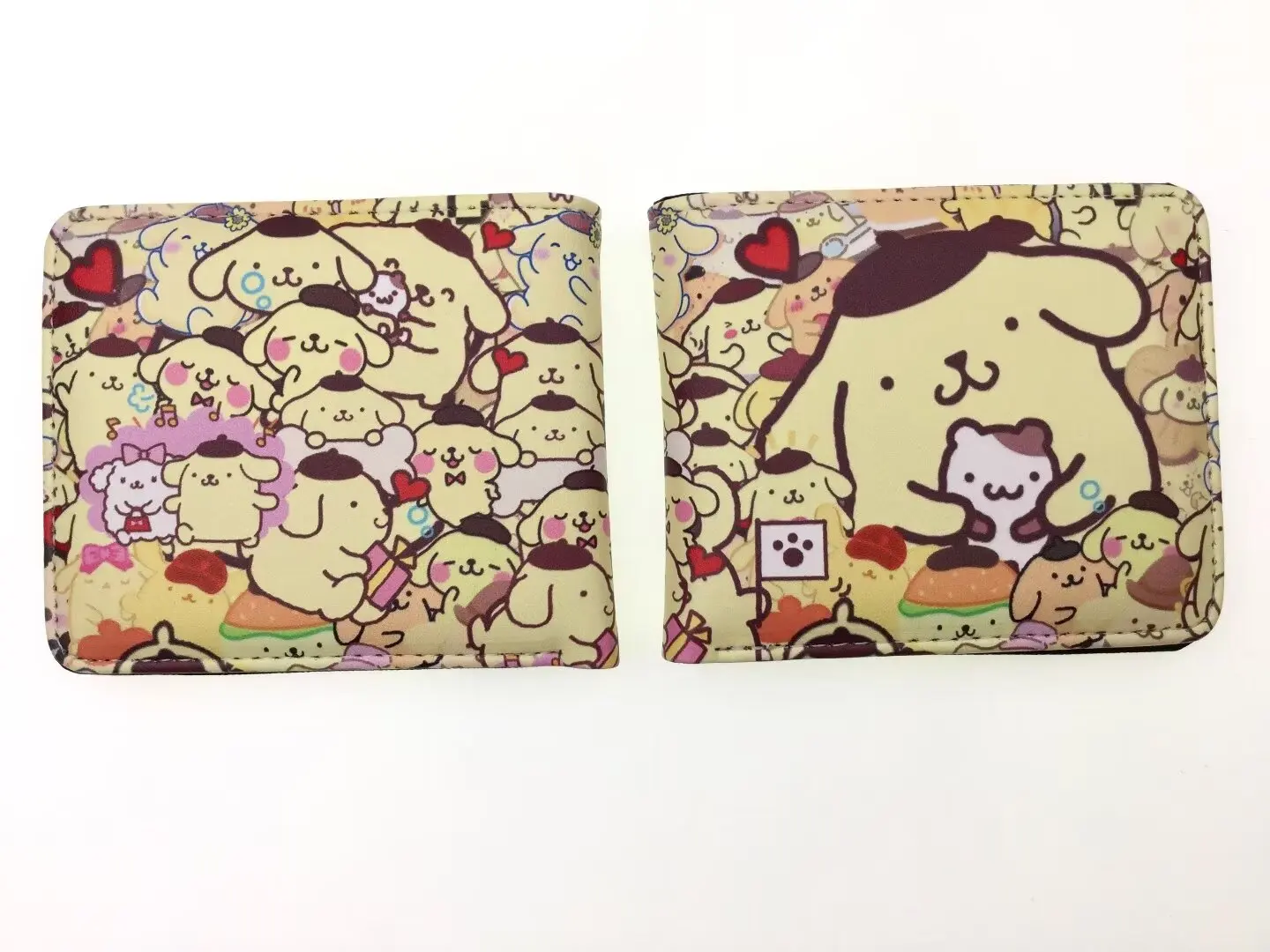 Симпатичный кошелек из аниме Sanrio с мультяшным помпоном пурином короткий