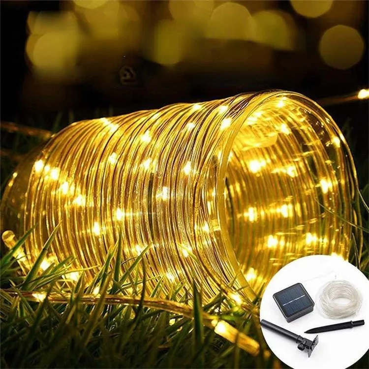 

LED Outdoor European plug 7/12/22m LED String Lights Fairy Holiday Christmas Party Garlands Solar Garden Waterproof Lights
