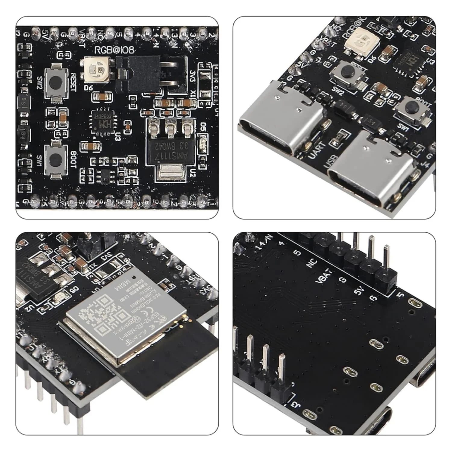 1-10 шт./ESP32-H2 Wi-Fi + Bluetooth серии H2 с резьбой/Zigbee/BLE ESP32-H2 ESP32-H2-1-N4 ESP32-H2-MINI-1
