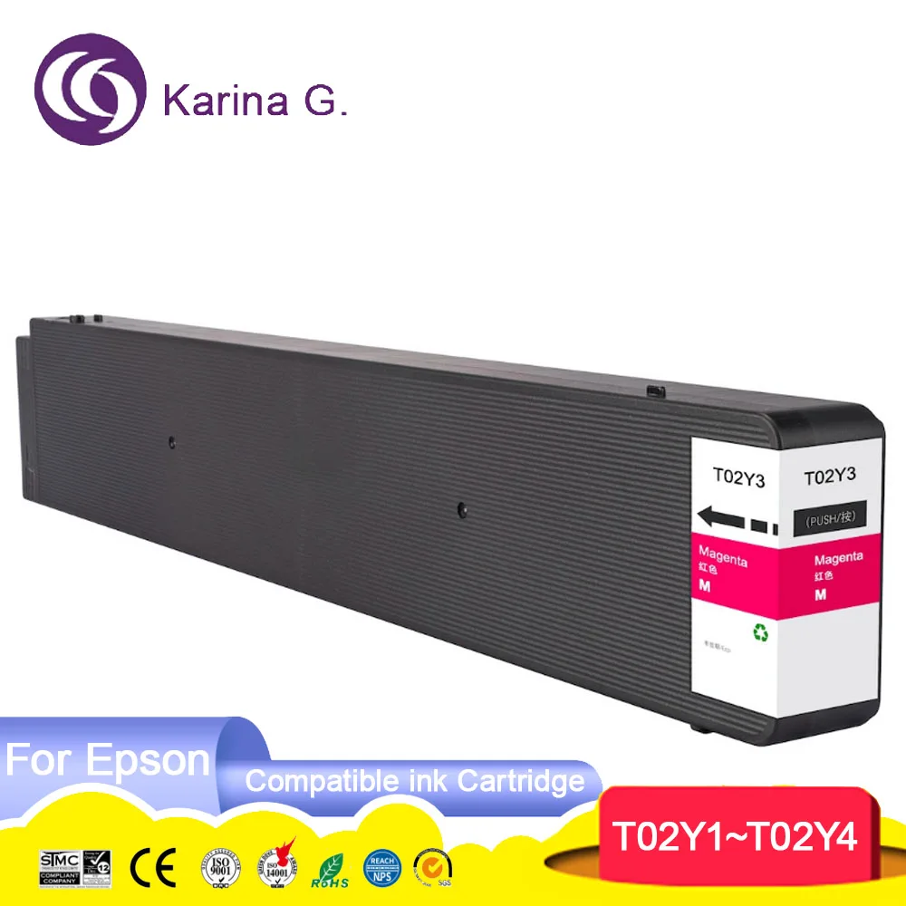 Совместимый картридж Epson 02Y T02Y1 T02Y2 T02Y3 T02Y4 Premium для струйного принтера WorkForce Enterprise