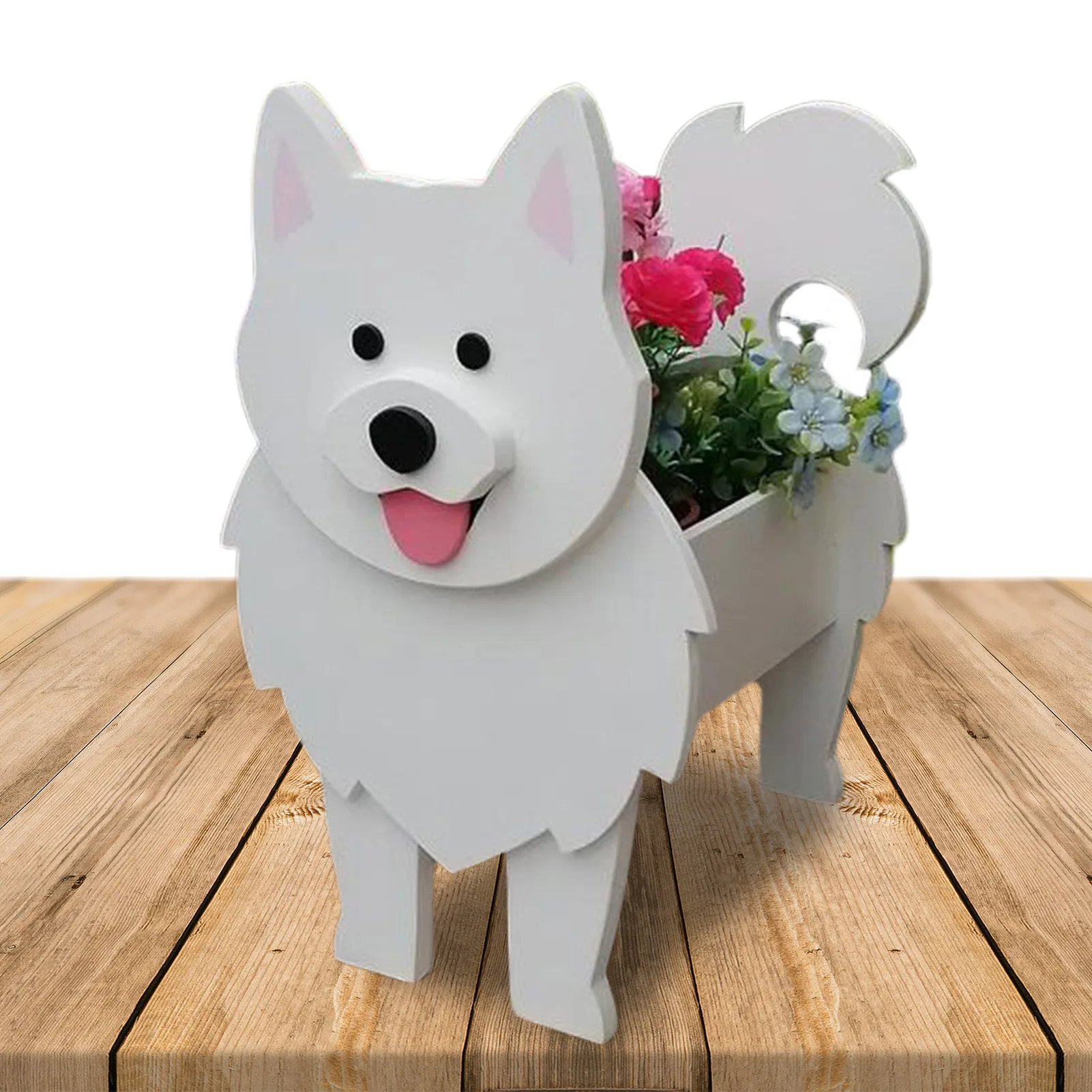 

Симпатичный Горшок для собак, горшок для сада, мультяшный креативный плантатор в форме собаки, украшение для свадьбы, новоселья Вечерние