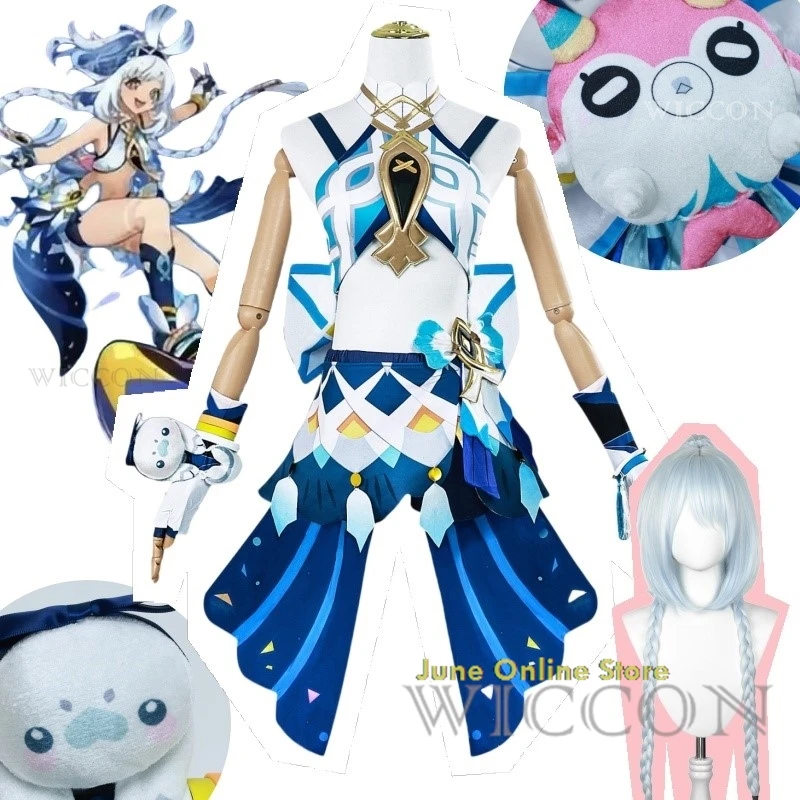 Женский костюм для косплея Genshin Impact Mualani аксессуар Хэллоуина