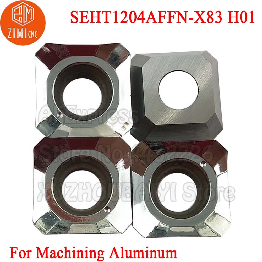 

10pcs SEHT1204AFFN-X83 H01 SEHT1204AFFN X83 SEHT1204 AFFN Carbide Milling Aluminum Inserts Turning Tools CNC Cutter Lathe Blade