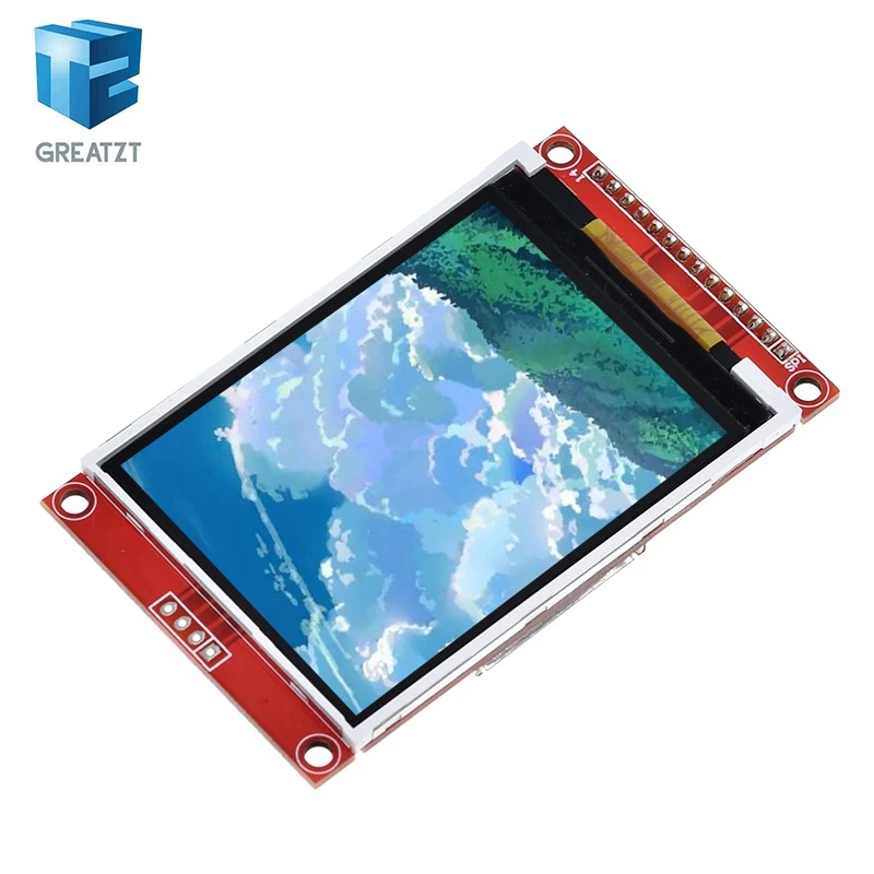 2 8 &quot240x320 SPI TFT ЖК-модуль последовательного порта с адаптером печатной платы Micro SD