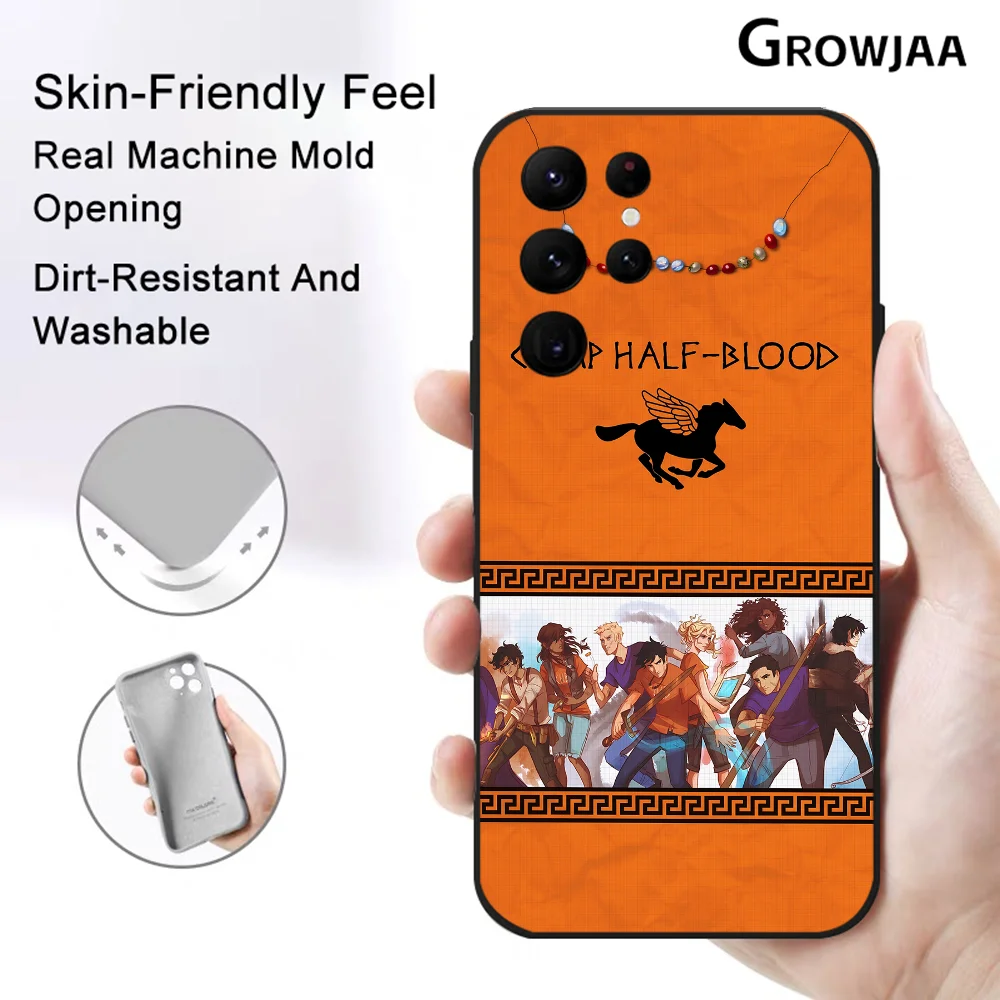 Novel P-Percy J-Jackson Phone Case for Samsung Galaxy S24 Ultra S22 S23 S21 S20 5G Protective Silicone TPU Funda