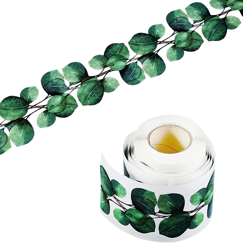 

65.6Ft Eucalyptus Die-Cut Border Trim Bulletin Board Border Sticker Classroom Bulletin Wall Decor Wall Decals Border