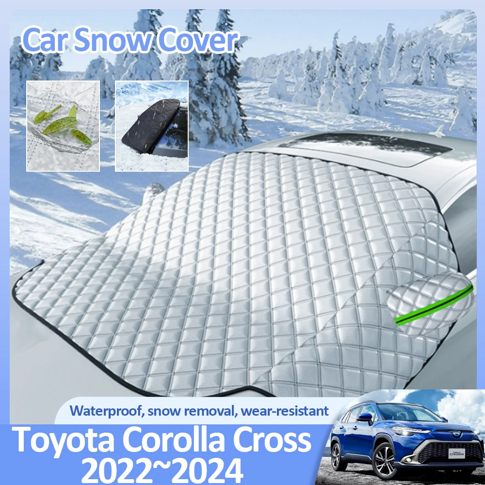 

For Toyota Corolla Cross XG10 ZSG10 2022 2023 2024 Car Snow Cover Anti-Frost Winter Windshield Ice Protecti Exterior Accessories