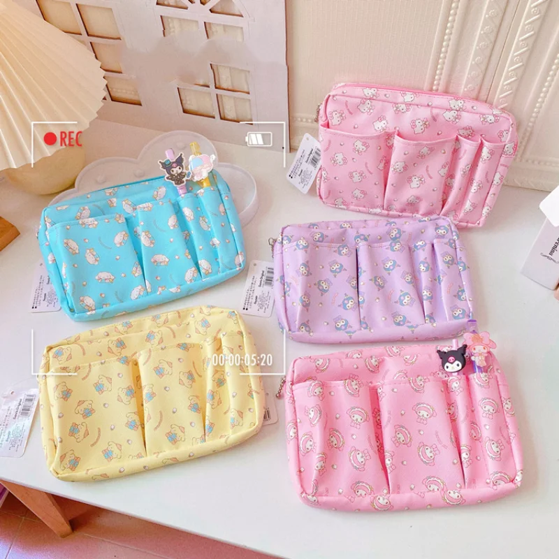 

Sanrioed Cartoon Anime Kuromi Cinnamoroll Kt Cat My Melody Hangyodon Cosmetic Bag Coin Purse Pencil Case Documents Storage Bags