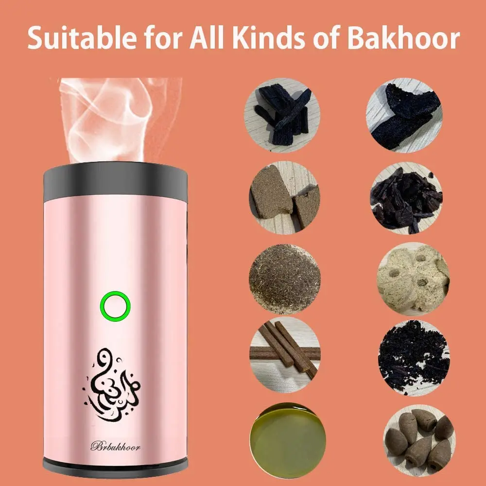 

Arabian USB Mini Car Incense Burner Electronic Aroma Bakhoor Diffuser Arab Aromatherapy Arabic Bukhoor Incense Holder Home Decor
