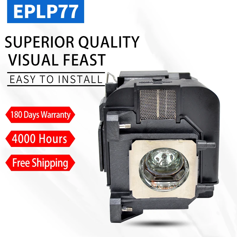 ELPLP77/V13H010L77 Projector Lamp ELPLP77 V13H010L77 with Housing for PowerLite 4650 PowerLite 4750W PowerLite 4855WU EB-1980WU
