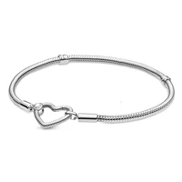 2021 hot new 925 sterling silver love heart beads for women fit original pandora plata bracelets diy fashion jewelry luxury gift