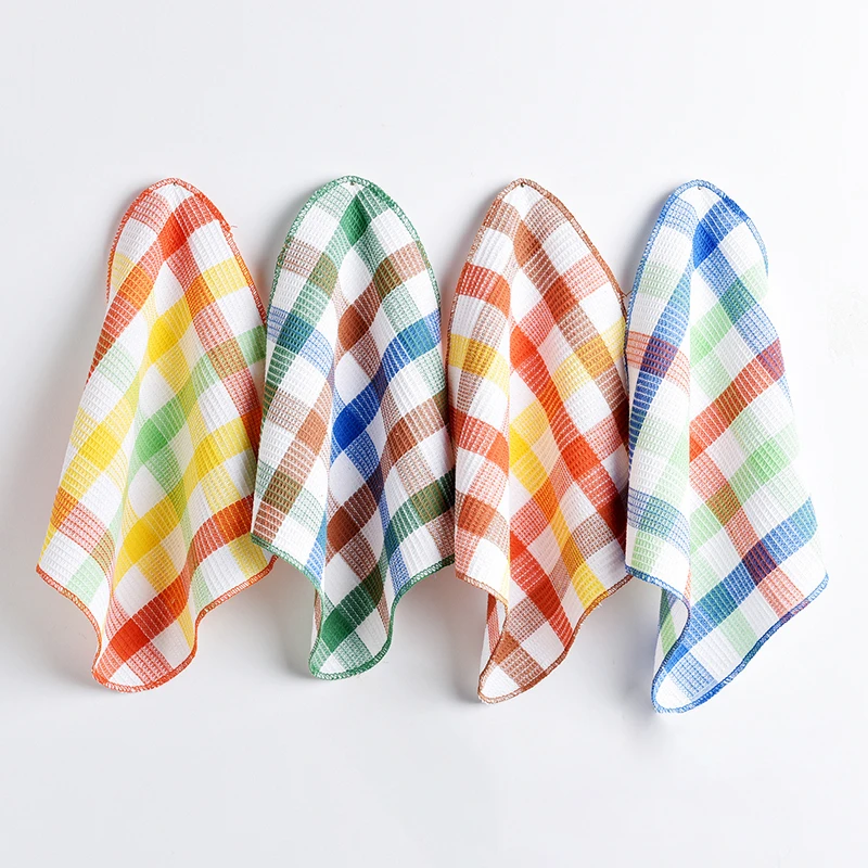 

Чайное полотенце 13 дюймов × 13 дюймов, вафельное Впитывающее чайное полотенце, хлопковое кухонное чайное полотенце