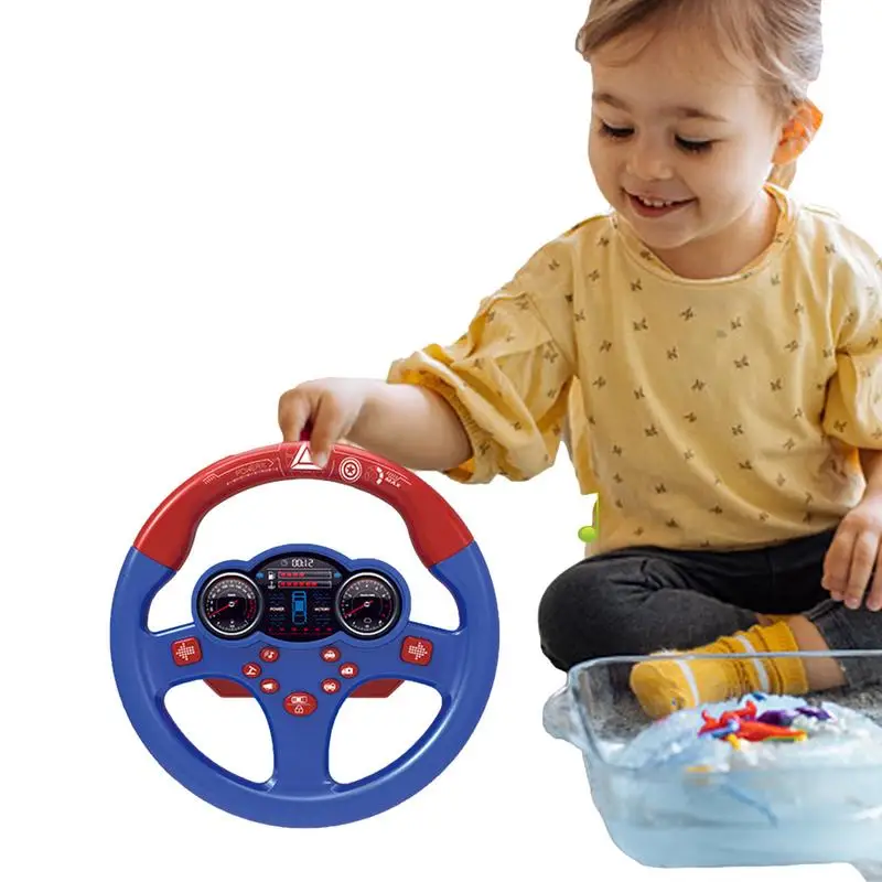 

Детская модель с музыкой и искусственными элементами для мальчиков и девочек, Портативная Игрушка для вождения с присоской, имитация автомобиля