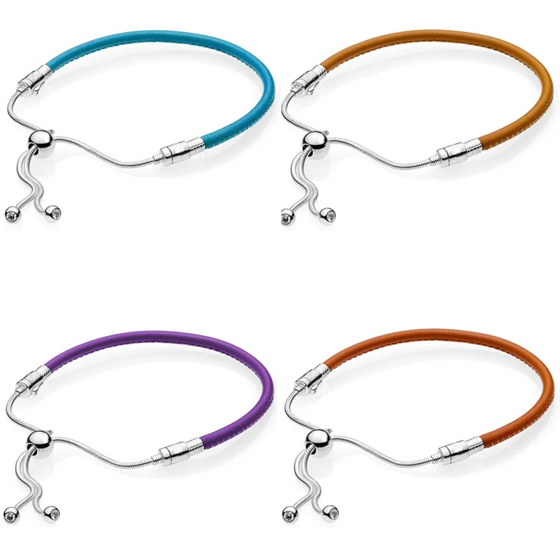 

Браслет из серебра 925 пробы с регулируемой скользящей застежкой