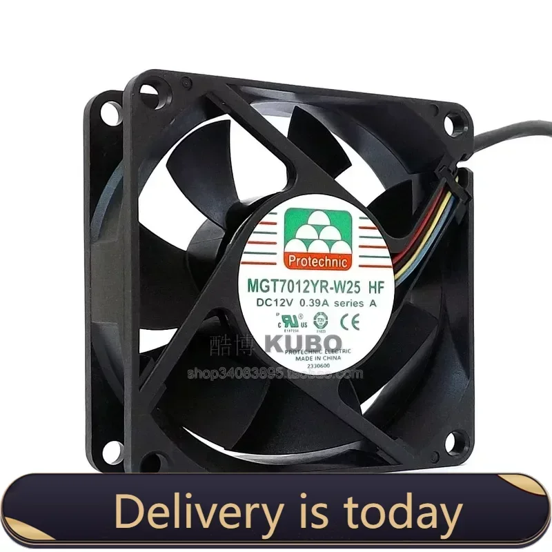 Protechnic MGT7012YR-W25 7025 70 мм 70*70*25 вентилятор охлаждения процессора компьютера 12 В 0 39 А с 4