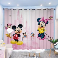 disney minnie snow white window blackout curtain for kids room custom curtains for bedroom shading curtain home decoration