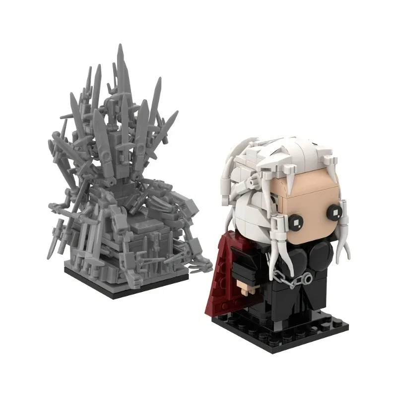 Фото Ice Fire Iron King Тронный строительный блок Модель ТВ-серии Периферийные женские свинцовые кирпичи в сборе Игрушка в подарок для любителей электроэнергии с коробкой №5