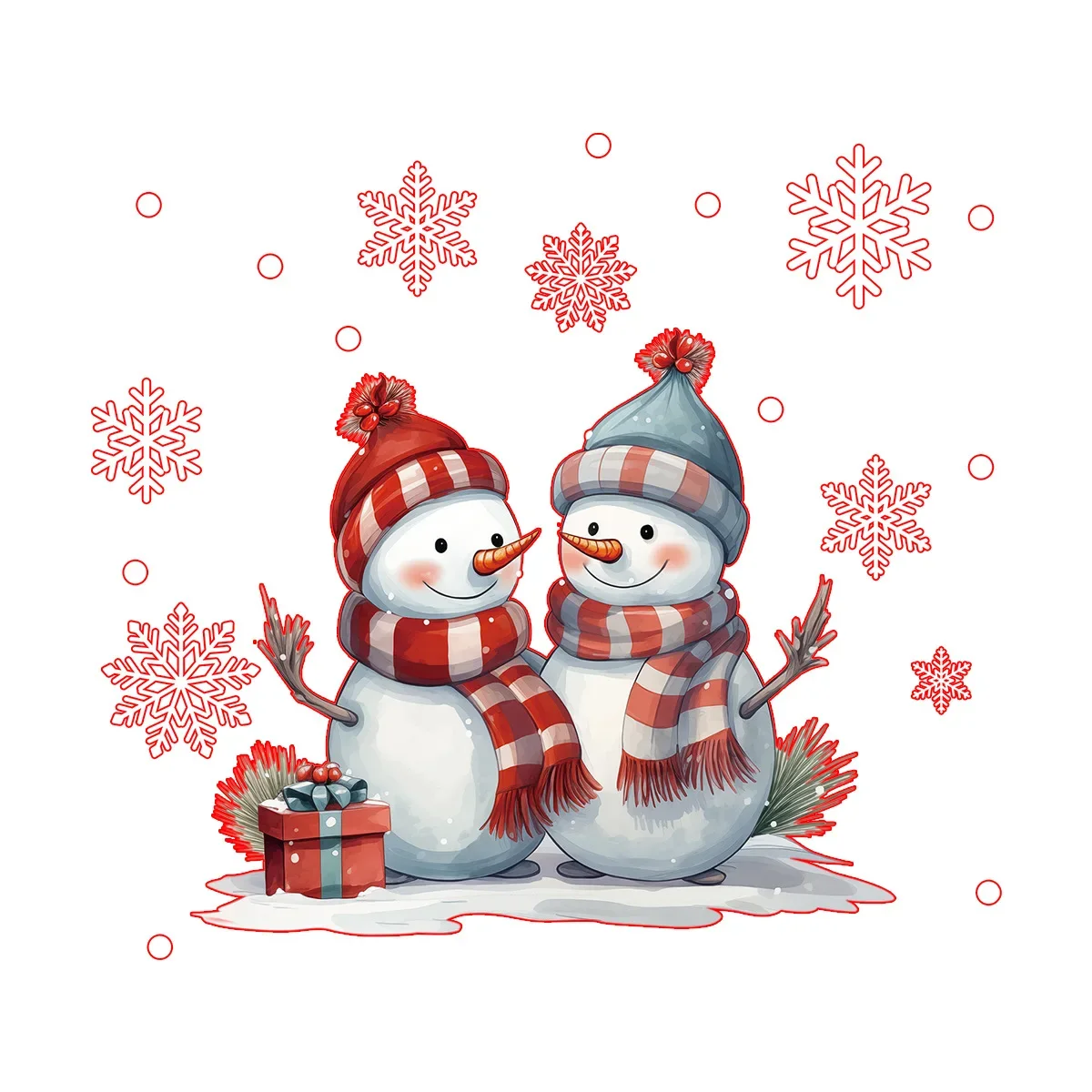 Мультяшное украшение 2025 снеговик новогодний декор стеклянная статическая