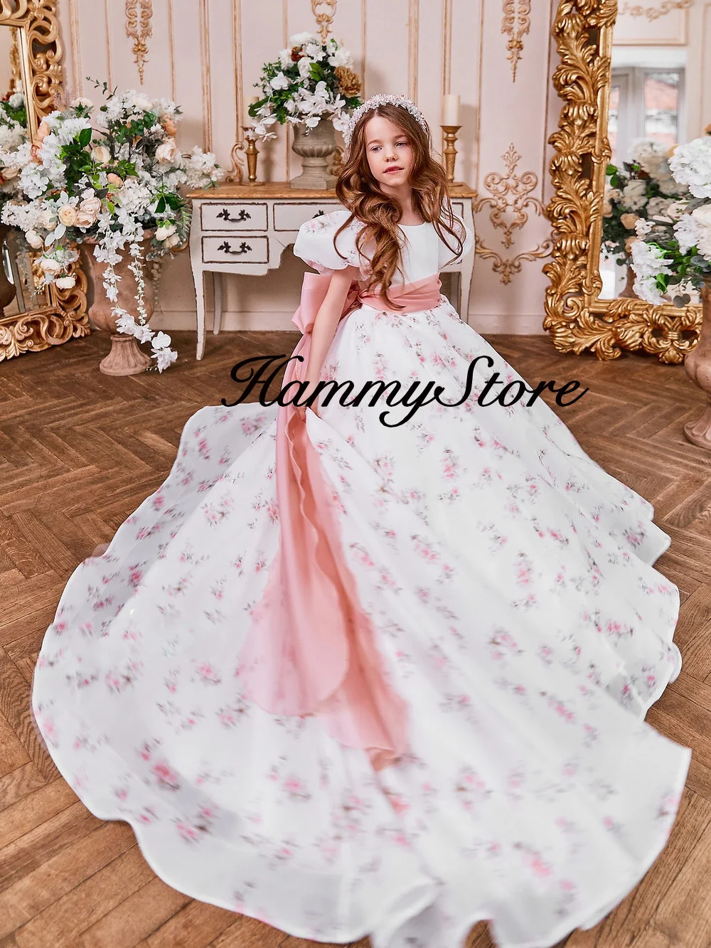 Рисунок 3 - Платье принцессы с цветочным принтом для девочек