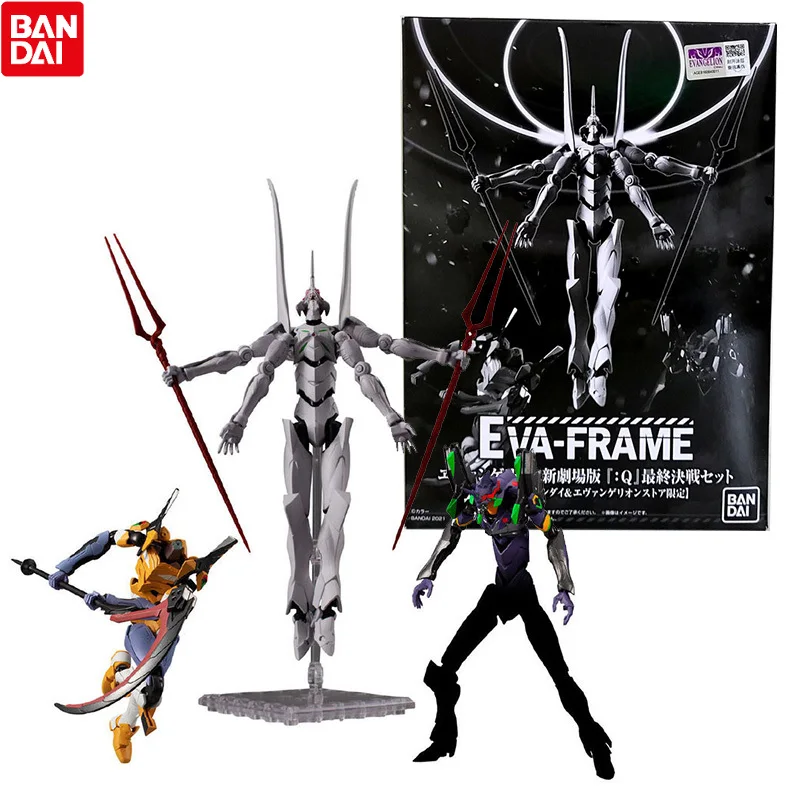 

Фигурка аниме-героя Bandai, оригинальная аниме-фигурка ЕВА в рамке, театральная версия Q, финальная Боевая модель, аниме фигурка, игрушки для де...