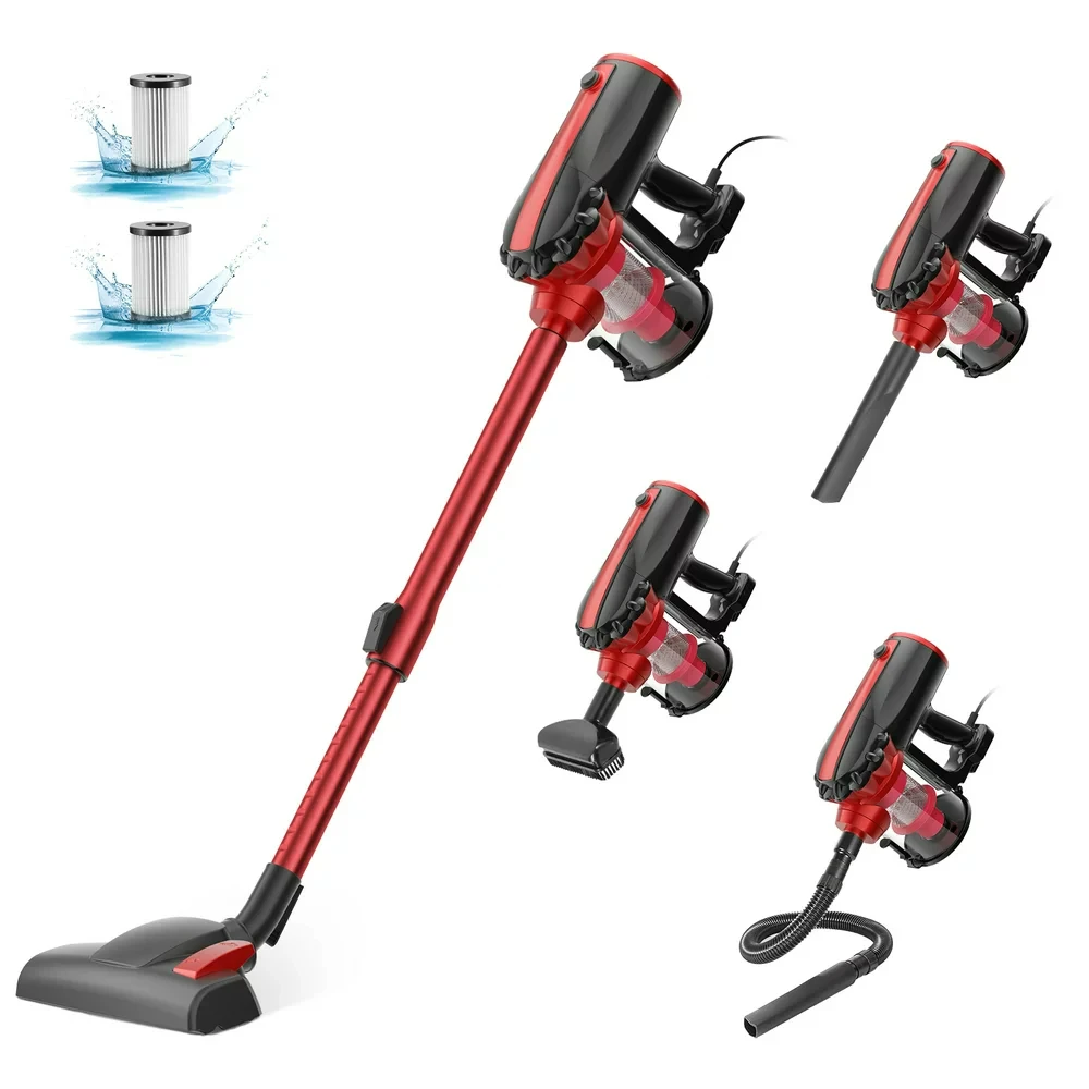 

Vacuum Cleaner, 17Kpa Powerful Corded Stick Vacuum, Lightweight with Adjustable Tube, for Hard Floor