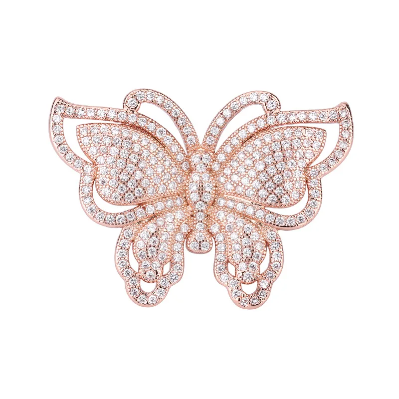 Sparkling Big Butterfly AAA Cubic Zircon Rings Women New Luxury Wedding Cocktail Party Fine Jewelry Birthday Gift Dropshipping