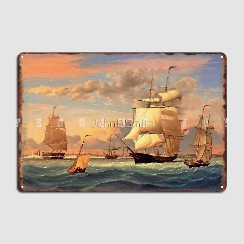 

Высокие корабли металлический знак стена пещерный гараж клуб смешной декор стены оловянный знак плакат