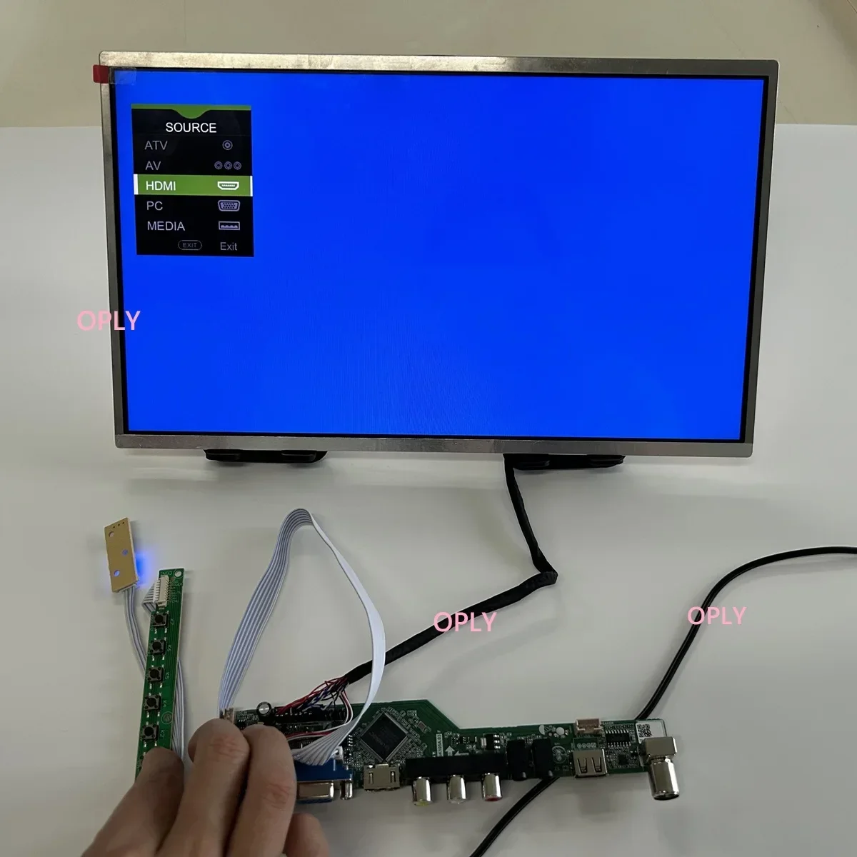 Фото Комплект платы контроллера телевизора USB AV VGA для N173HGE N173HGE-L11 N173HGE-L21 1920x1080 17,3-дюймовая панель со светодиодным экраном, совместимая с HDMI, с аудиовыходом RF и аудиовыходом LED №4