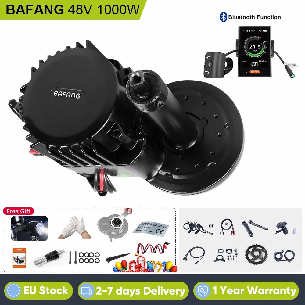 Bafang 1000 Вт Средний приводной двигатель 48 в 52 универсальный комплект для