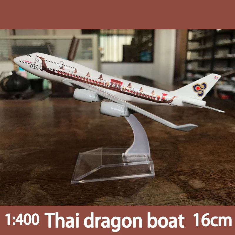 

1:400 Boeing 747 Plane Model 16cm Plane Thai Japan Colombia Argentina Metal Diecast Simulation Models Toys for Boys Girls