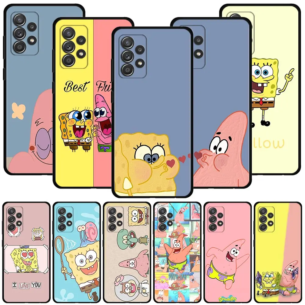

Happy SpongeBob Patrick Star Couple Case For Samsung Galaxy A71 A51 A41 A12 A21s A23 A52 A72 A22 A03s A52s A53 A73 A32 A33 A13
