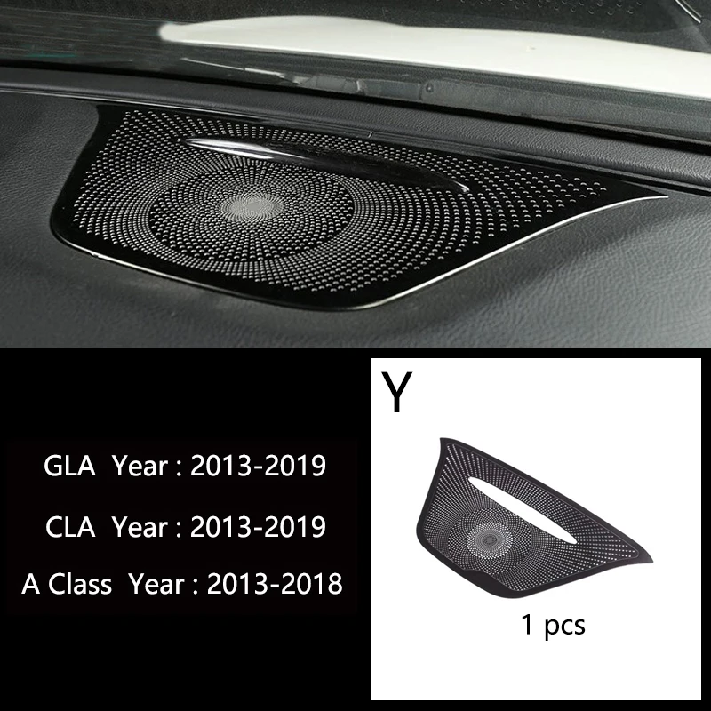 

Автомобильный Стайлинг аудио динамик приборная панель громкоговоритель крышка наклейка защитная отделка для Mercedes Benz A GLA CLA Class W176 X156 C117