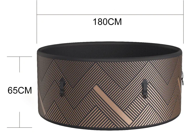 Прочная уличная портативная гидромассажная Ванна DWF на 2-8 персон джакузи с