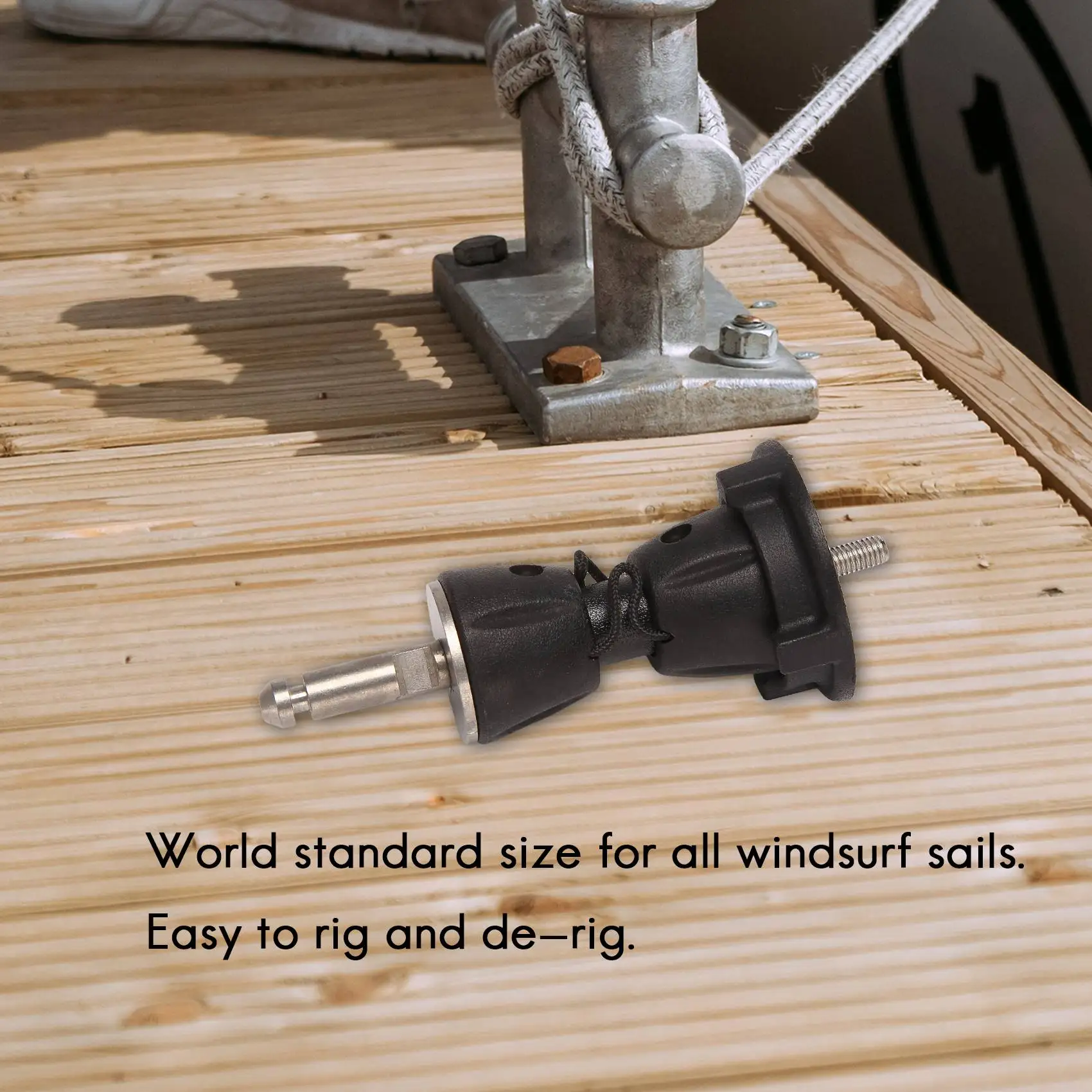 

Sail Base 360° Adjustable Windsurf Mast Base Heavy Duty Windsurfing Base Sail Stand Up for Board Sailboard Accessory