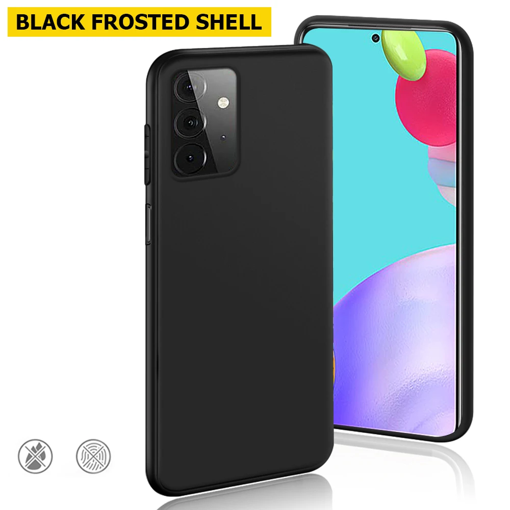 

Black Frosted Case For Samsung Galaxy A52 A12 A32 4G 5G Ultra-thin Soft TPU Csae For Samsung A23 A33 A53 A13 A22 A82 A72 A41 M32