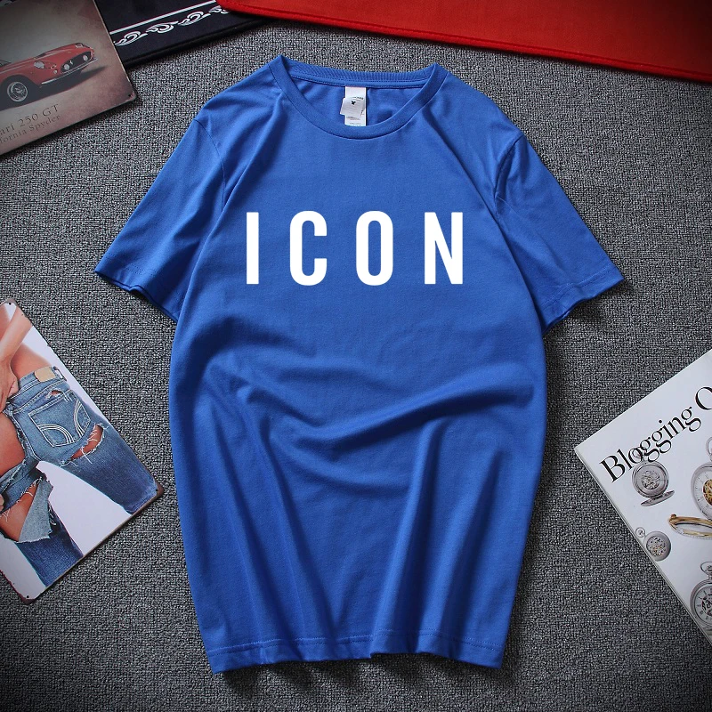 new funny t shirt hot sale fashion brand icon t shirt men casual tshirt print with icon hip hop cotton short sleeve tee shirt free global shipping