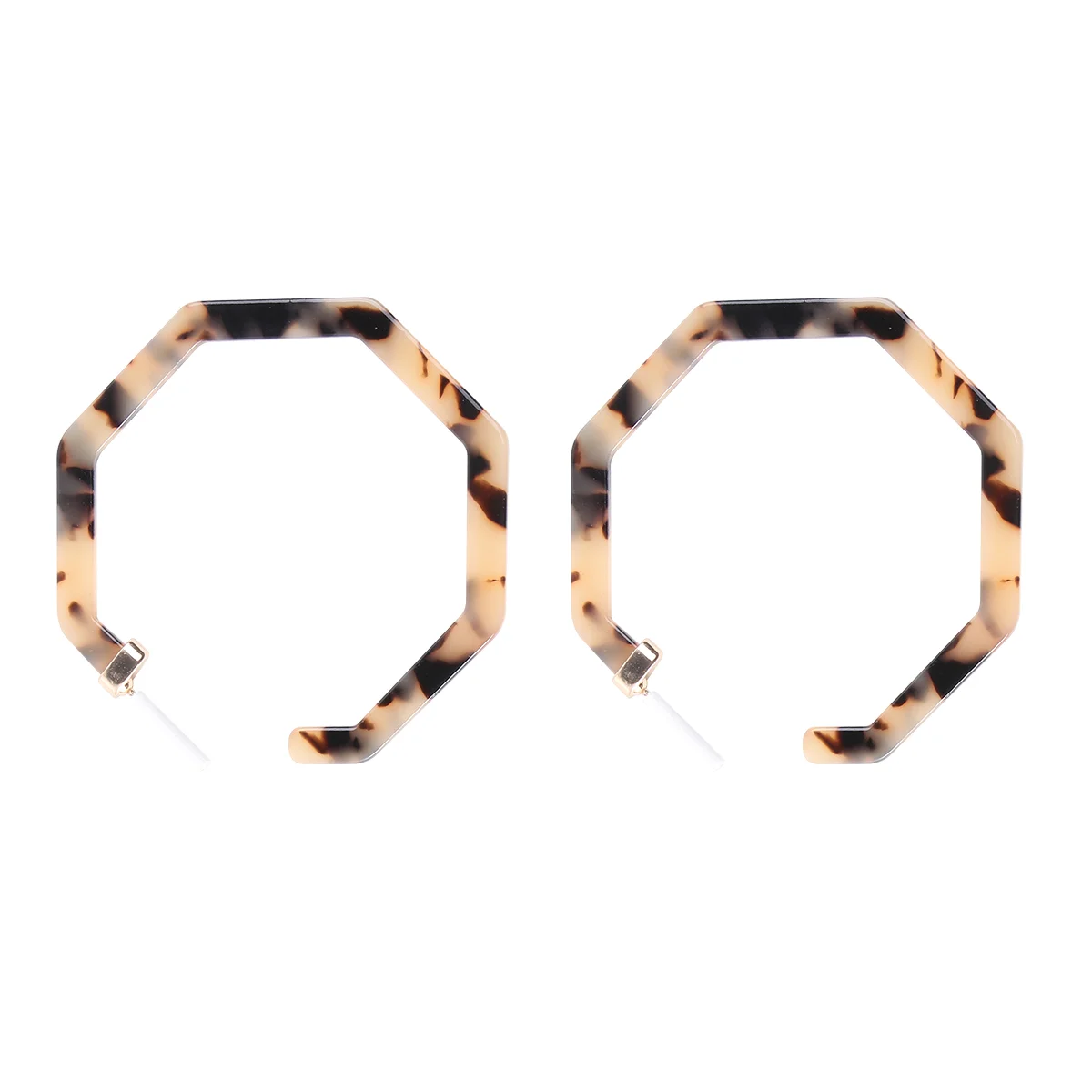 

Polygonal Earrings Trendy Pendant Adorable Decoration Impressive Fashion Drop Simple Round Beautiful Jewelry Women Acrylic Post