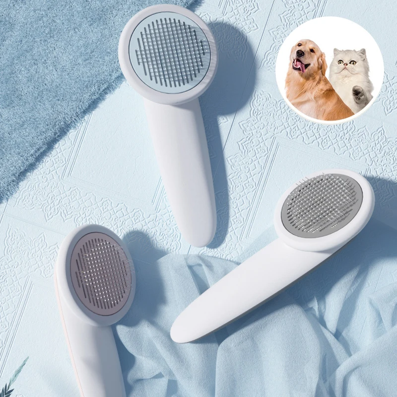 

Pet Comb Stainless Steel Needle Comb Floating Cat And Dog Massage Brush Pet Cleaning Supplies dog supplies dog poop bag